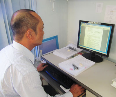 Thao tác chữ ký số tại Phòng Văn hóa Thông tin TP. Cam Ranh