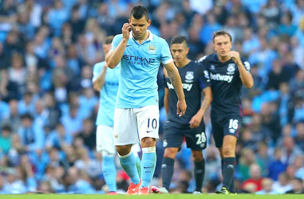 Sergio Aguero đang không có được phong độ tốt.