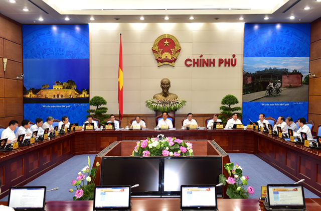 Chính phủ họp phiên thường kỳ tháng 9/2015
