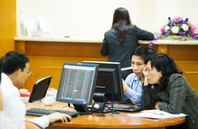 Thị trường chứng khoán tăng trở lại