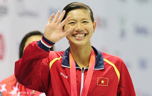 Ánh Viên giành thêm hai HC vàng ở giải châu Á