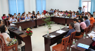 Một lớp đào tạo trợ giúp doanh nghiệp nâng cao năng lực quản trị  do Trung tâm Xúc tiến đầu tư và Hỗ trợ doanh nghiệp thực hiện