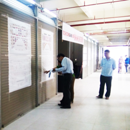 Chủ đầu tư hướng dẫn tiểu thương đăng ký lô sạp ở chợ mới