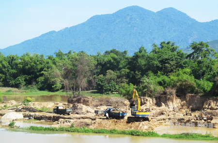 Cảnh thường thấy ở sông Cái