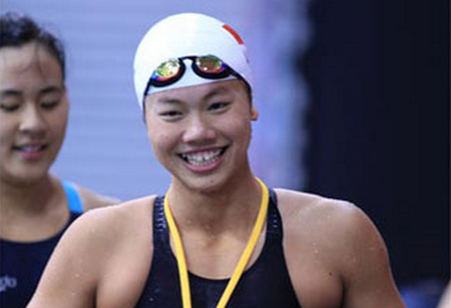 Ánh Viên có 13 HCV ở giải bơi vô địch quốc gia 2015 - Ảnh SGGP 