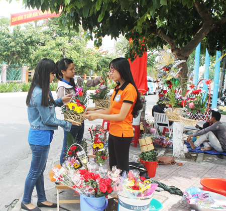 Các giỏ hoa có giá trung bình  được tiêu thụ nhiều 