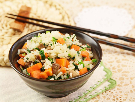 Cơm rang gan heo ngon miệng