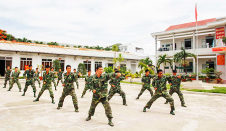 Huấn luyện võ tay không ở Đại đội 21 Trinh sát