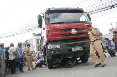 Hiện trường vụ tai nạn.