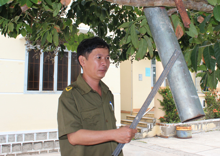 Khi phát hiện đối tượng trộm cắp, gây rối trật tự trong thôn, xã thì tiếng kẻng an ninh xã Ninh Bình sẽ vang lên