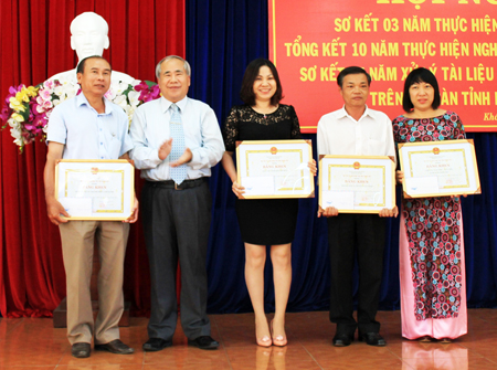 Toàn tỉnh có 385/590 cơ quan, đơn vị lập được danh mục hồ sơ cơ quan