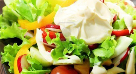 Cải mầm cà hồi xốt mayonnaise