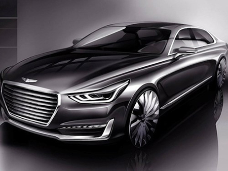 Hyundai công bố ảnh teaser của xe hạng sang G90