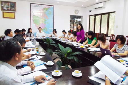 Thứ trưởng Nguyễn Thị Nghĩa phát biểu tại buổi làm việc