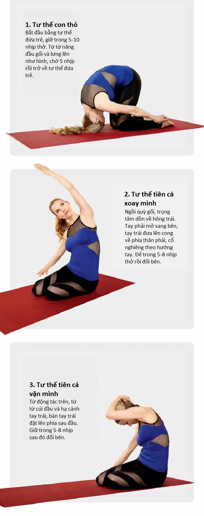 3 động tác yoga trị đau cổ