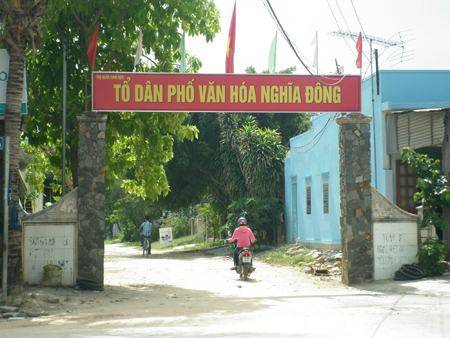 Đã thay mới cổng chào