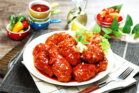 Thịt gà chiên sữa tươi