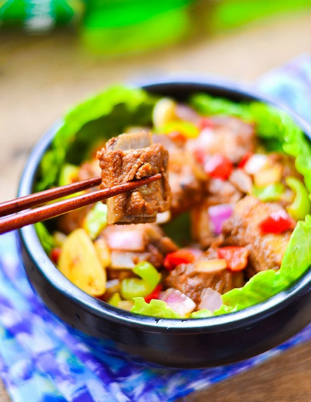 Sườn kho ngũ sắc