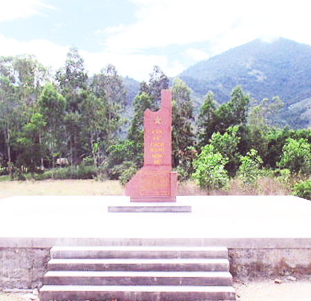 Đã xây mới bia di tích