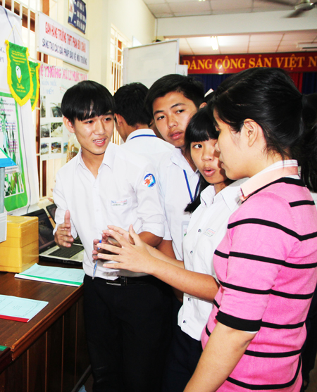 Học sinh thuyết trình về sản phẩm