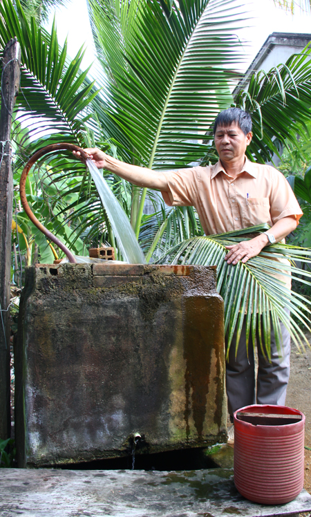 Người dân ở tổ dân phố Tân Tế sắp có nước sạch để sử dụng