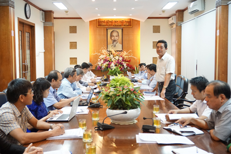 Ông Lê Thanh Quang phát biểu tại buổi làm việc.