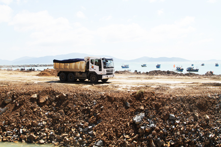 Dự án Công viên bến du thuyền quốc tế đến nay vẫn chưa thực hiện xong phần san lấp