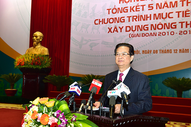 Thủ tướng Nguyễn Tấn Dũng phát biểu chỉ đạo Hội nghị.  Ảnh: VGP/Nhật Bắc.