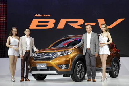 Honda BR-V trong lễ ra mắt tại Triển lãm xe Thái Lan 2015