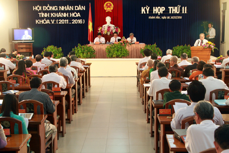 Quang cảnh phiên bế mạc kỳ họp