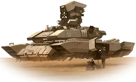  Mô phỏng xe tăng lắp động cơ phản vật chất