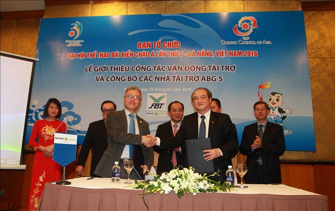 Tổng công ty bảo hiểm Việt Nam tài trợ chi phí bảo hiểm cho đoàn Thể thao Việt Nam tham dự ABG5 - Ảnh Hải Đăng