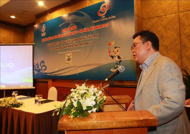 Ông Mongchai Chokephaibulkit – Phó Giám đốc điều hành tập đoàn FBT của Thái Lan phát biểu trong buổi lễ sáng nay - Ảnh Hải Đăng