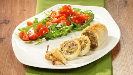 Mực nhồi nướng ngon tuyệt