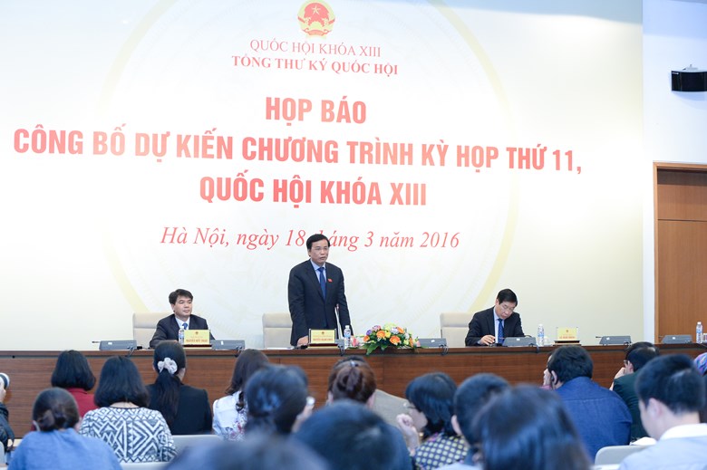 Kiện toàn các chức danh lãnh đạo tại kỳ họp thứ 11 Quốc hội khóa XIII