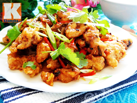 Gà xào giòn thơm ngon hấp dẫn