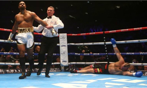 David Haye so găng với đối thủ vô danh