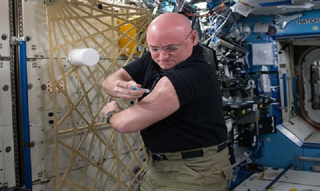 Phản ứng chuỗi trùng hợp (PCR) là kỹ thuật phổ biến trong lĩnh vực sinh học phân tử, nhằm tạo ra nhiều bản sao của một đoạn ADN mà không cần sử dụng sinh vật sống như E.coli hay nấm men. Các nhà khoa học dự định tiến hành thí nghiệm để xem PCR có làm việc trong không gian hay không, qua đó tìm ra phương pháp phát hiện những thay đổi di truyền mà phi hành gia gặp phải khi thực hiện chuyến bay vũ trụ dài ngày. Ảnh: NASA.