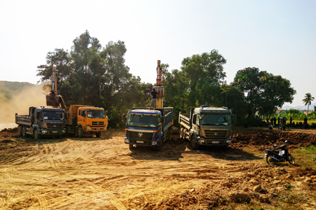 Hoạt động cưỡng chế thu hồi đất diễn ra thuận lợi