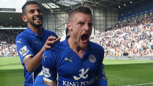 Jamie Vardy và Riyad Mahrez, “song sát” của Leicester City.