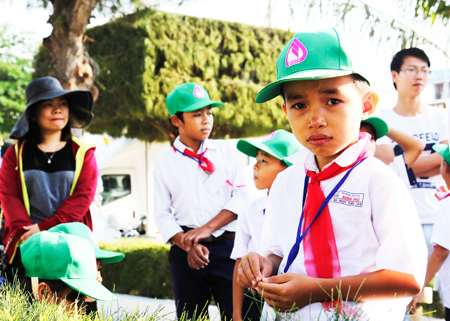 Em Nguyễn Ngọc Tuấn rất dễ xúc động khi được hỏi về hoàn cảnh gia đình