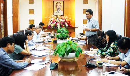 Giao ban với các ban xây dựng Đảng tỉnh