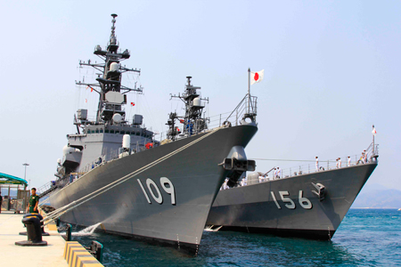 Hai tàu huấn luyện của lực lượng tự vệ trên biển Nhật Bản gồm tàu JS ARIAKE VÀ JS SETOGIRI