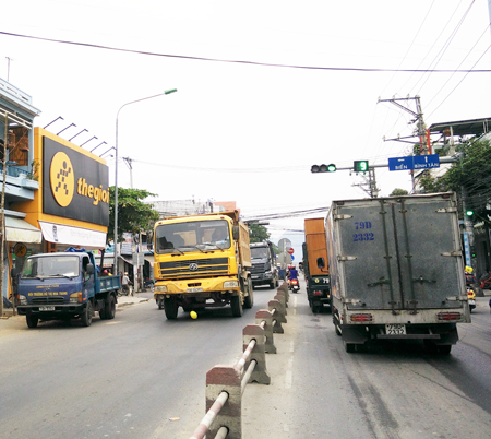 Quá tải trên một số tuyến đường