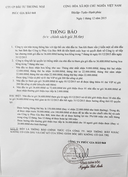 Siết chặt quản lý kinh doanh đa cấp