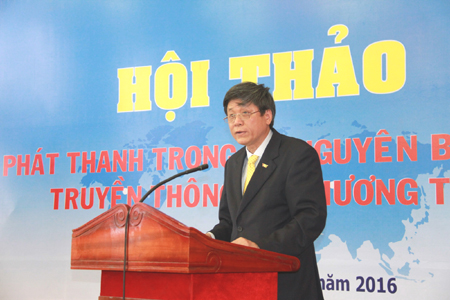 Ông Vũ Hải phát biểu tại hội thảo.