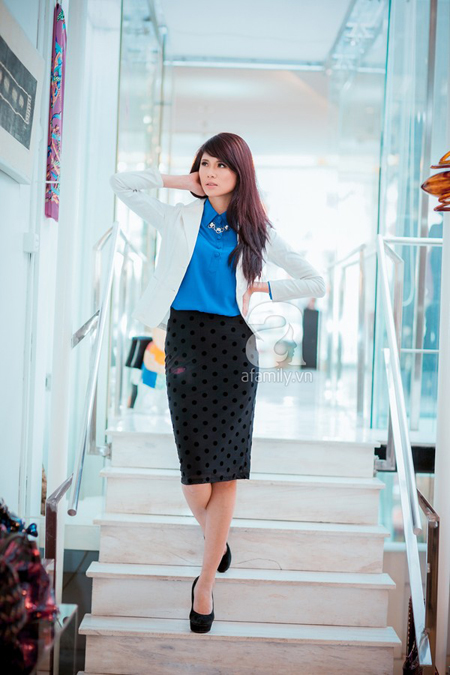 Vest trắng công sở thanh lịch