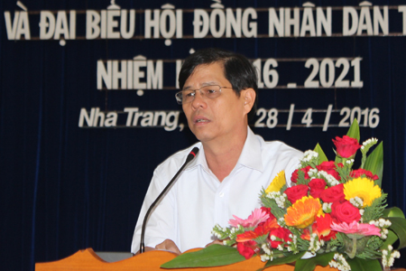 Gặp mặt ứng cử viên đại biểu Quốc hội và HĐND tỉnh Khánh Hòa