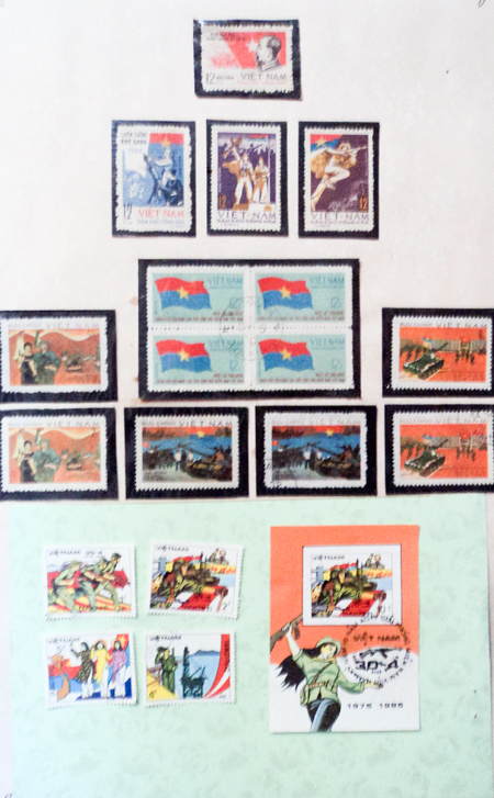 Tem về ngày giải phóng miền Nam, thống nhất đất nước 30-4-1975