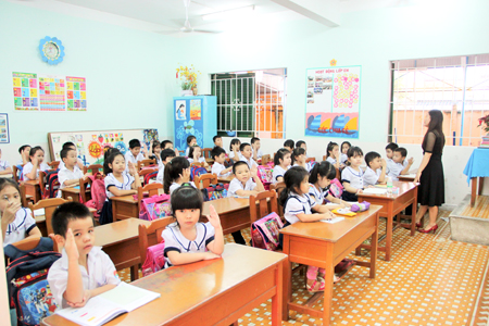 Học sinh Trường Tiểu học Tân Lập 2 (TP. Nha Trang)